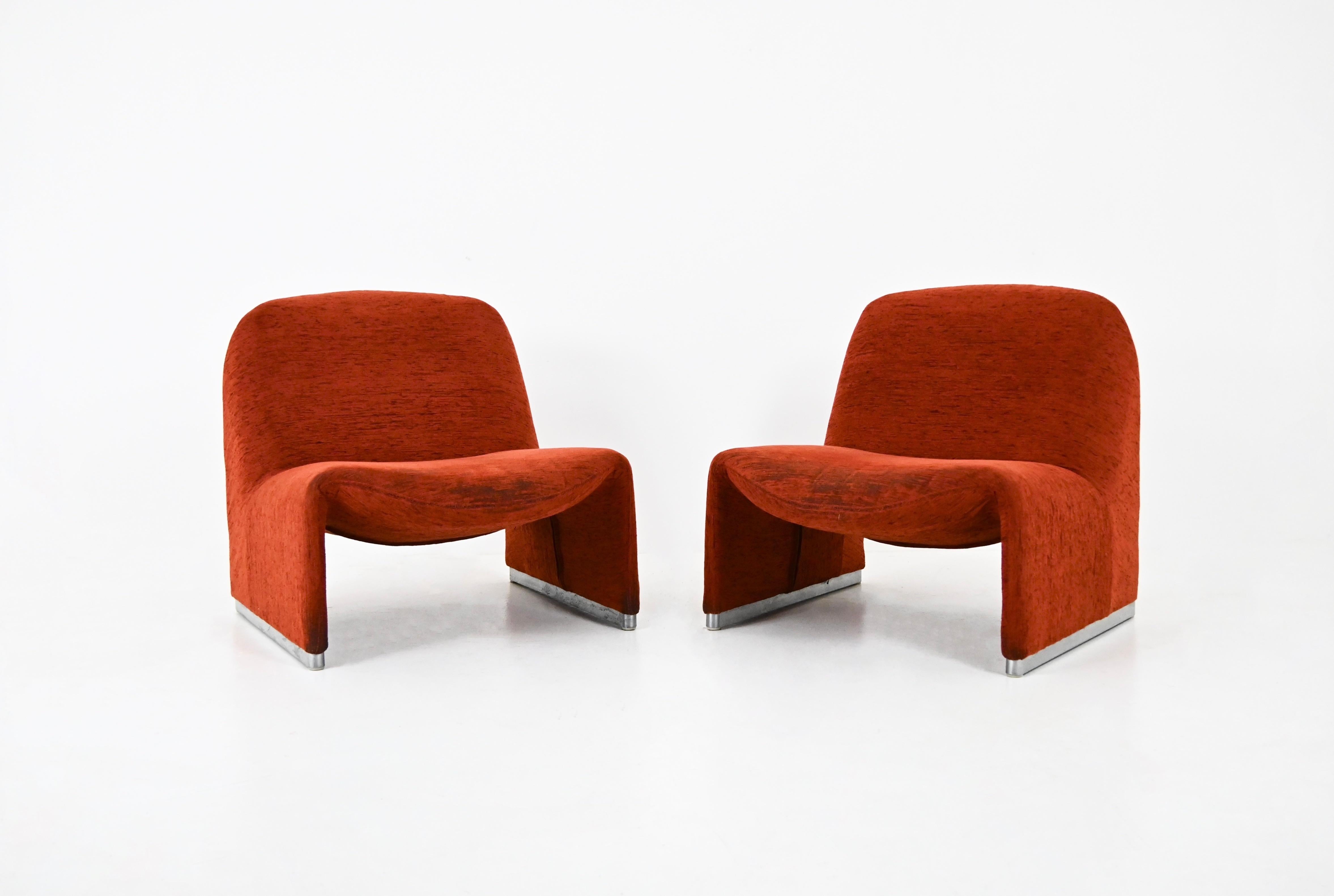 Alky Chairs by Giancarlo Piretti for Anonima Castelli, 1970s, Set of 2 1