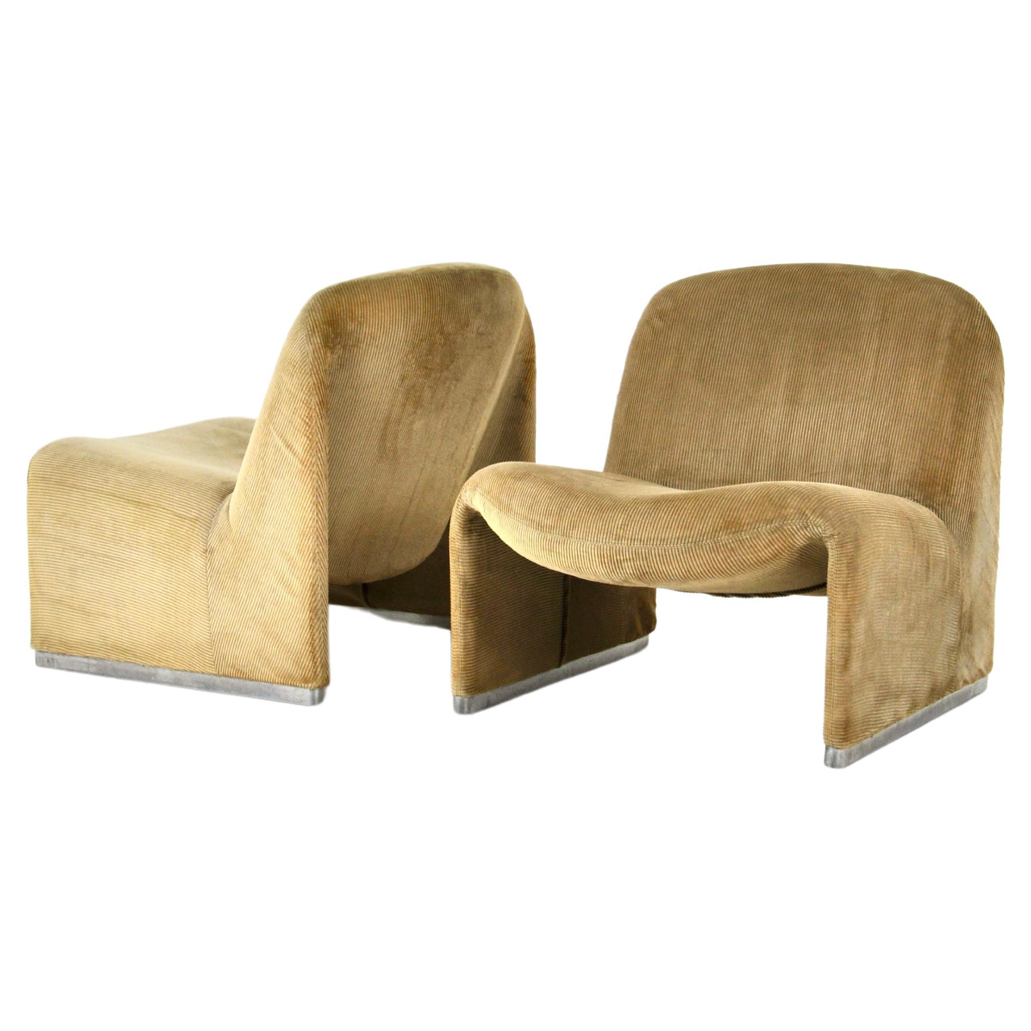 Alky Chairs by Giancarlo Piretti for Anonima Castelli, 1970s, Set of 2 For Sale
