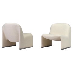 Alky Chairs by Giancarlo Piretti for Castelli New Upholstery, Italy, circa 1970