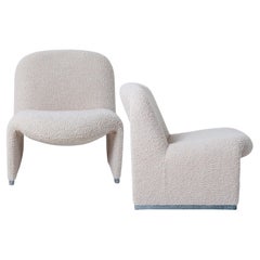 'Alky' Chairs by Piretti New Upholstery Boucle Nimbus Dedar