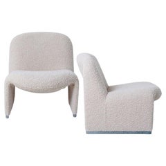 'Alky' Chairs by Piretti New Upholstery Bouclé Nimbus Dedar