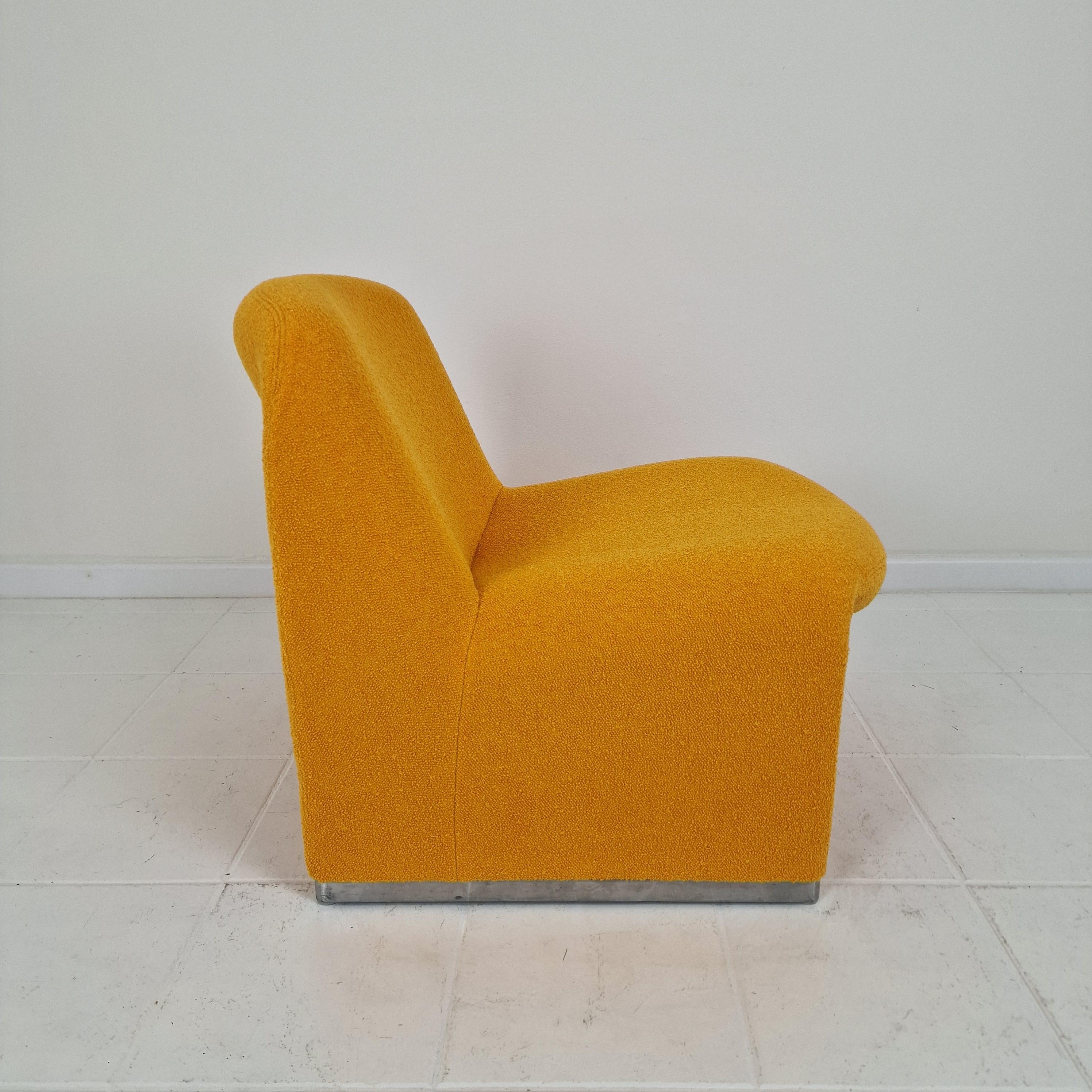 Silla Alky Lounge de Giancarlo Piretti para Artifort, años 1980 Aluminio en venta