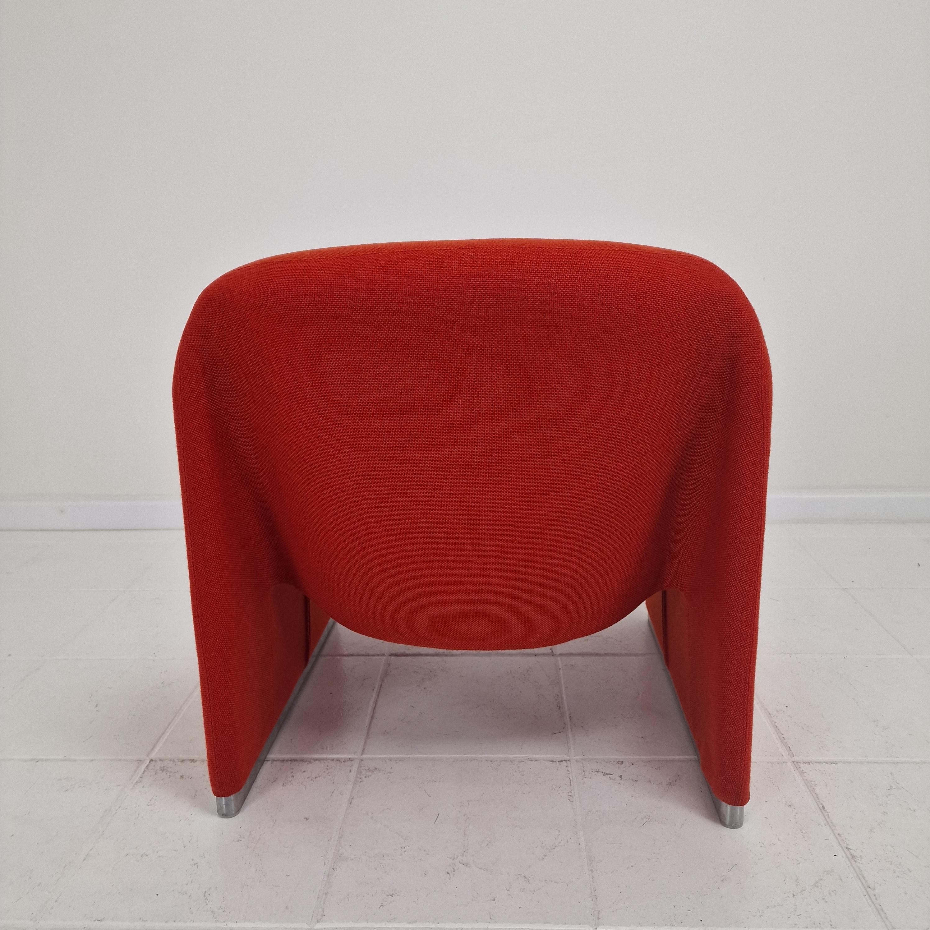 Loungesessel „Alky“ von Giancarlo Piretti für Artifort, 1980er Jahre (Aluminium) im Angebot