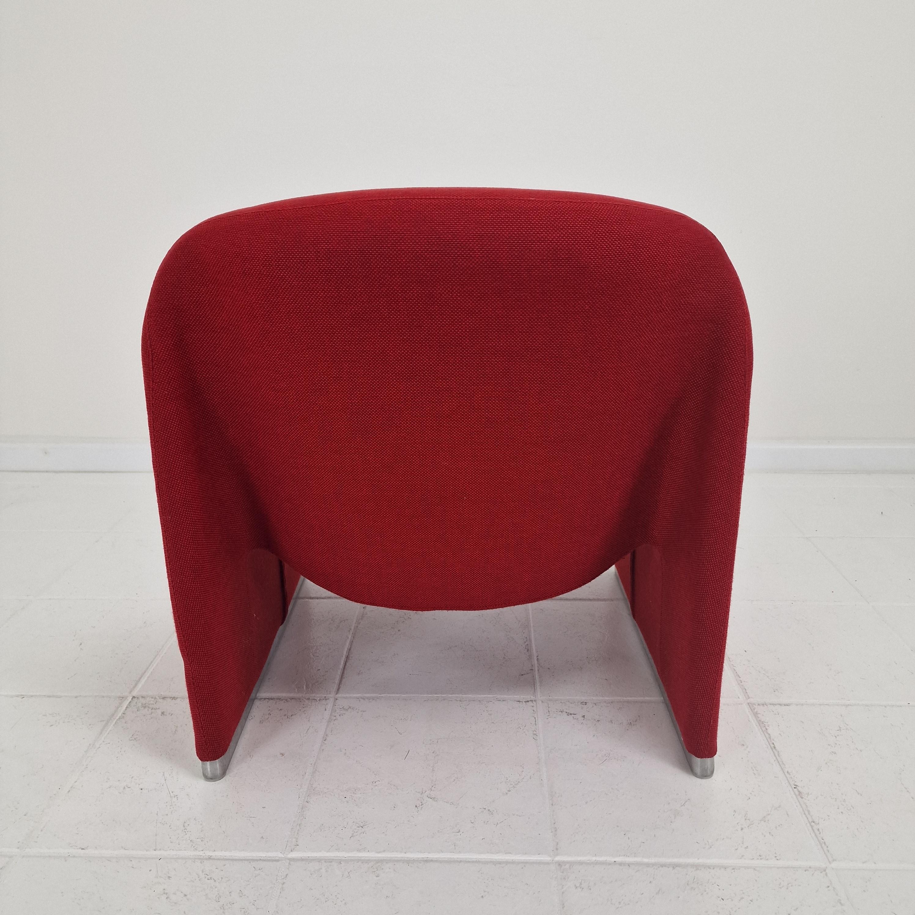 Aluminum Alky Lounge Chair by Giancarlo Piretti for Artifort, 1980s For Sale