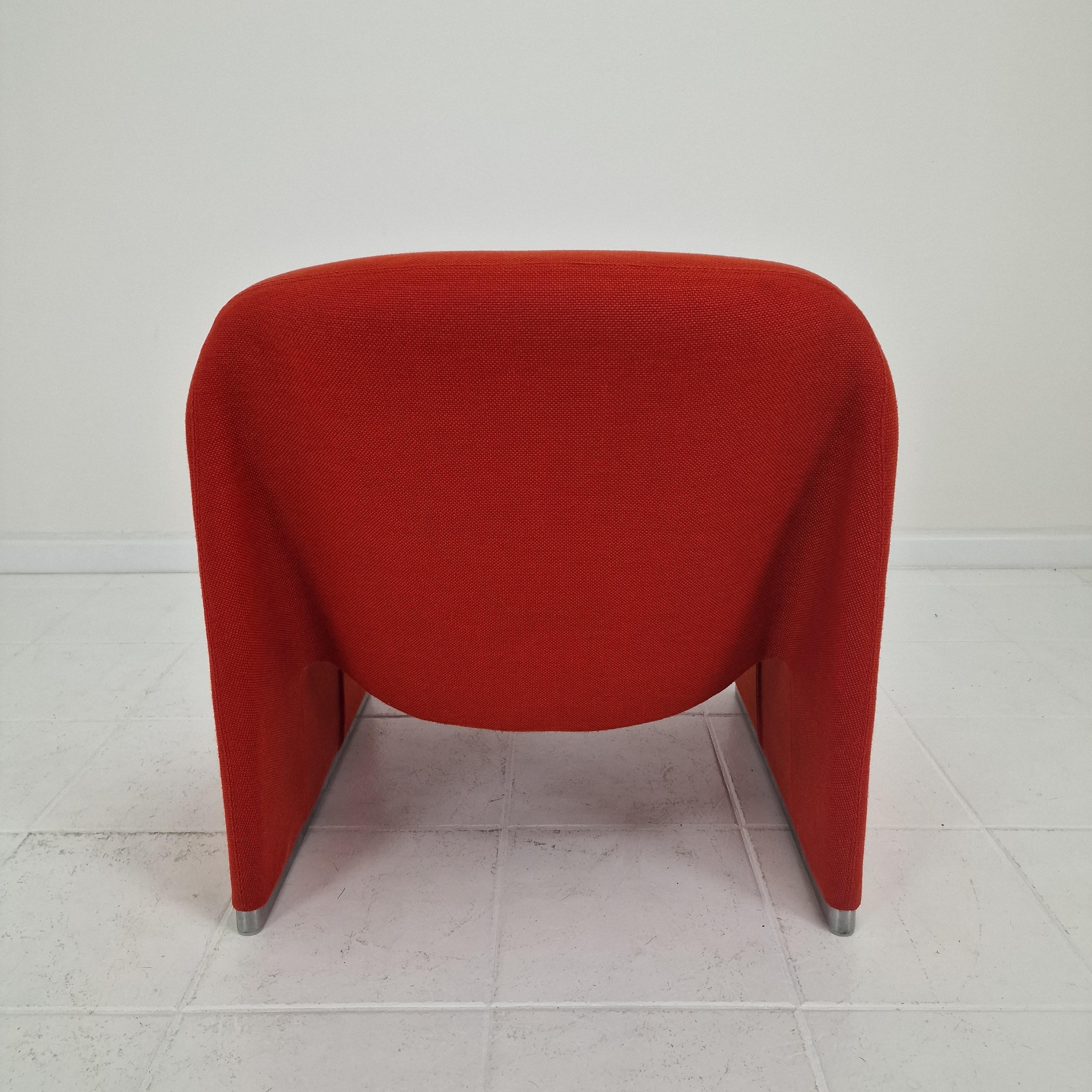 Silla Alky Lounge de Giancarlo Piretti para Artifort, años 1980 Aluminio en venta