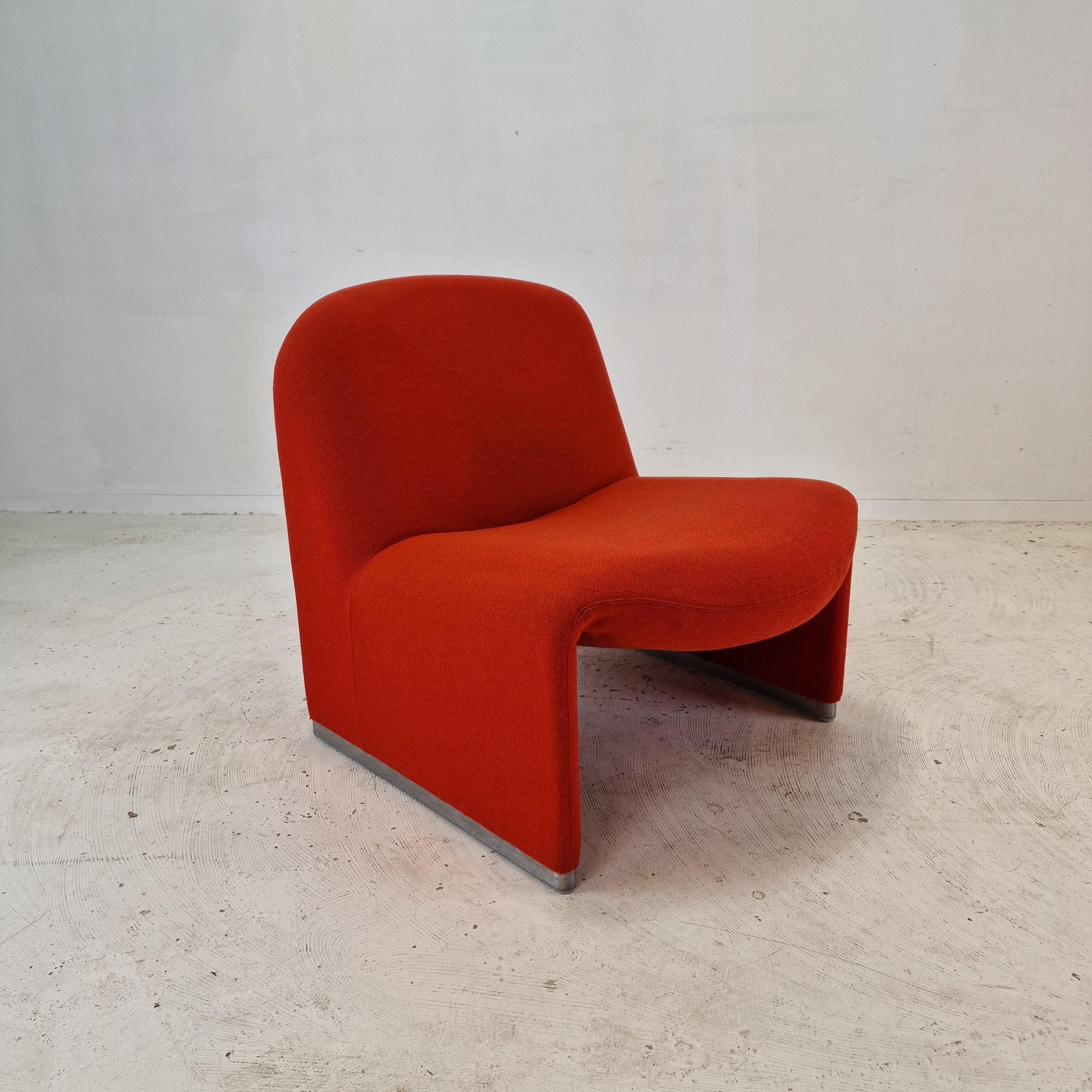 Woven Alky Lounge Chair by Giancarlo Piretti for Castelli, 1980s For Sale