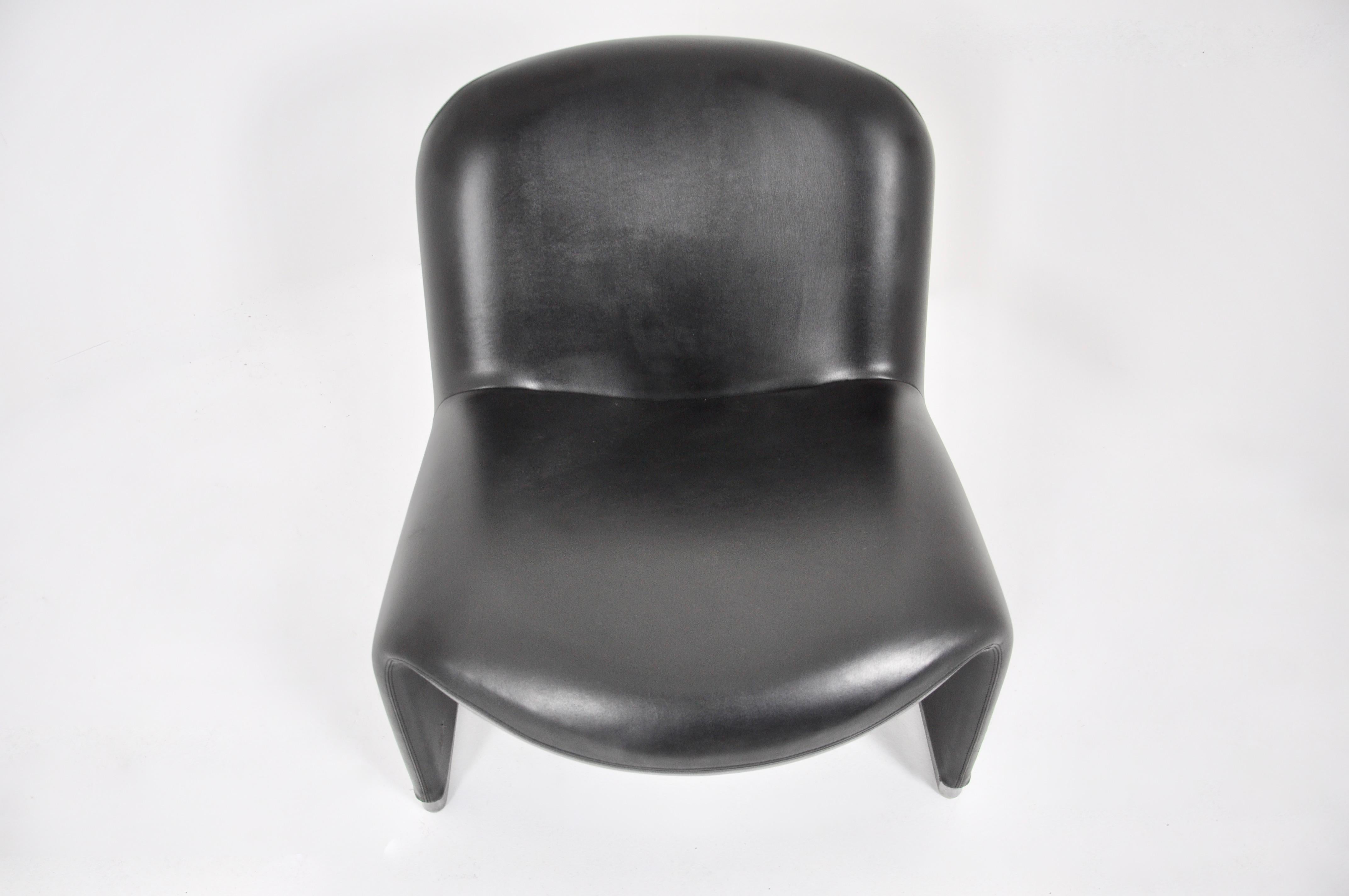 Alky Skaï Chair by Giancarlo Piretti for Anonima Castelli, 1970s Set of 2 2