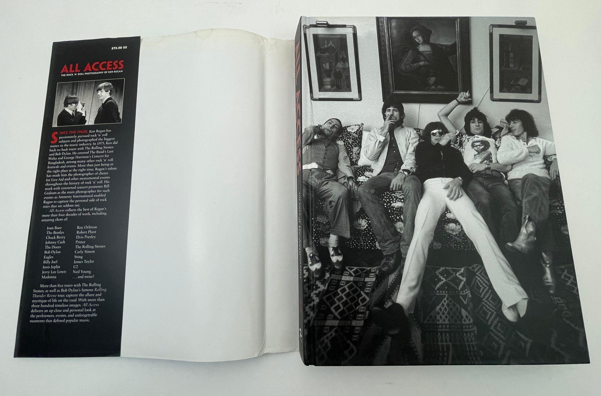 Contemporary All Access The Rock 'n' Roll Photography of Ken Regan Hardcover Book For Sale