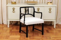 All Arms - Chic Set of 8 Dining Chairs by Michael Taylor for Baker, circa 1960