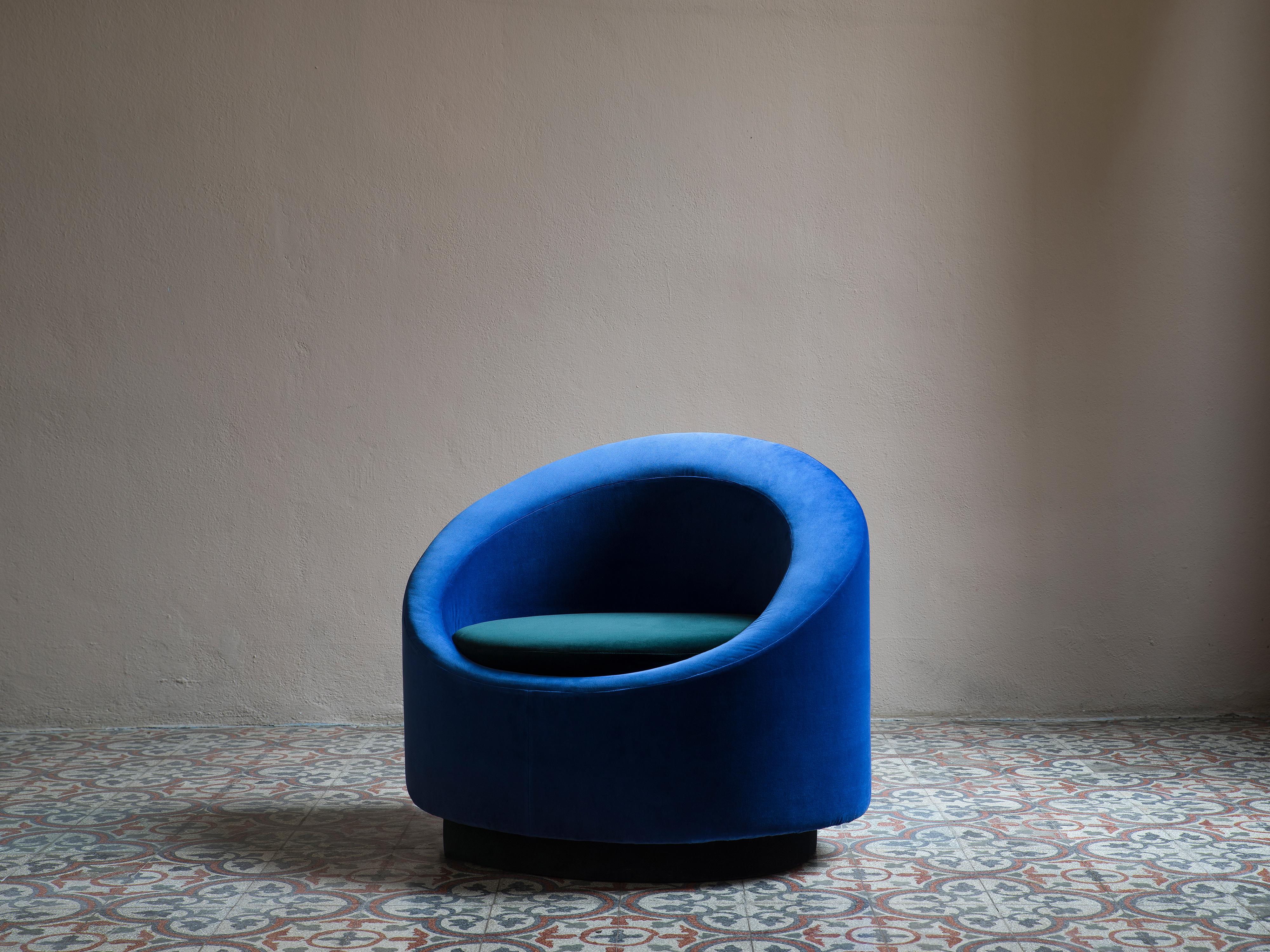 All Around Armchair by Pierre Gonalons Kvadrat Fabric Paradisoterrestre Edition For Sale 1