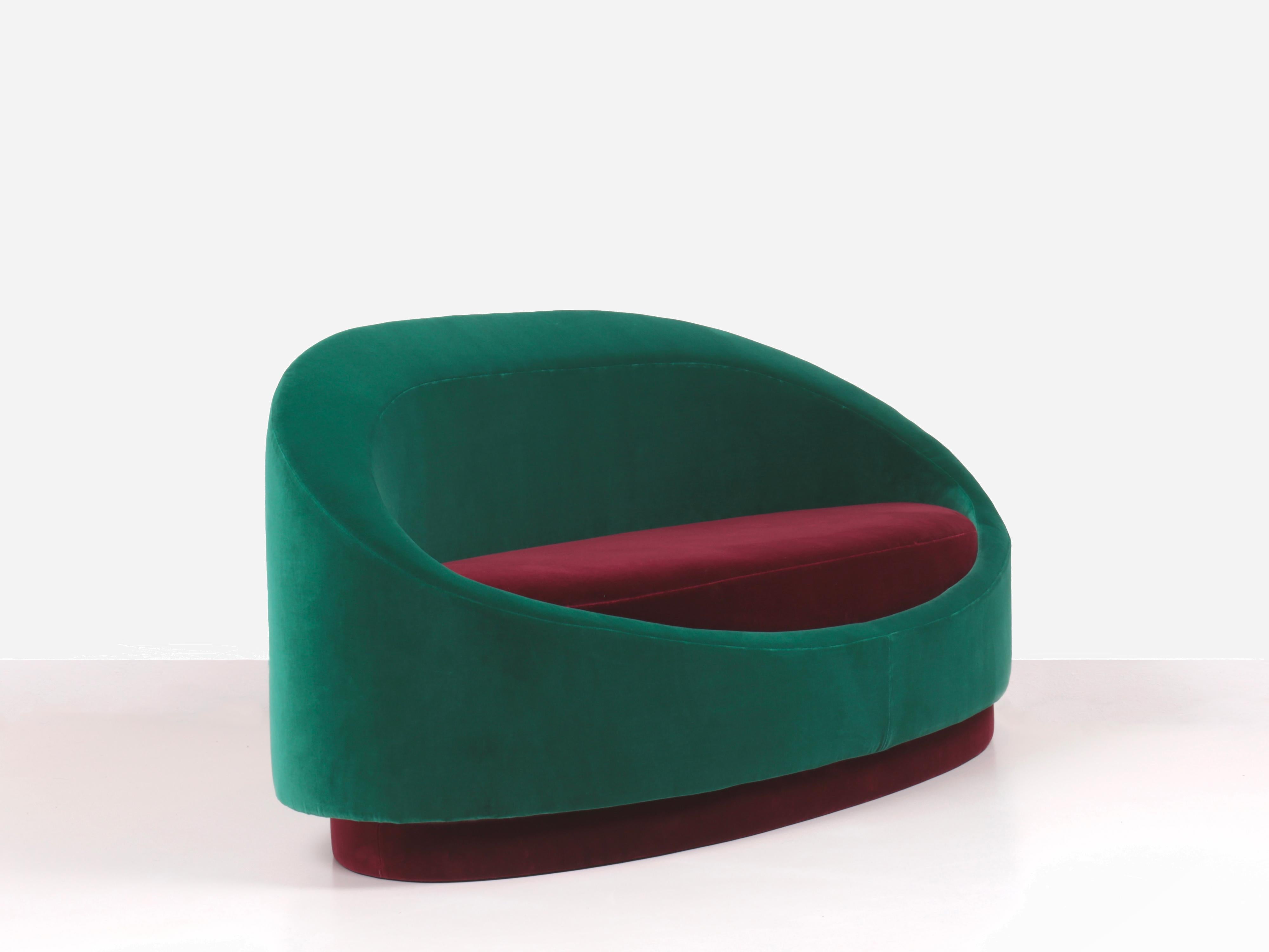 Italian All Around Sofa 160 by Pierre Gonalons Kvadrat Fabric Paradisoterrestre Edition For Sale