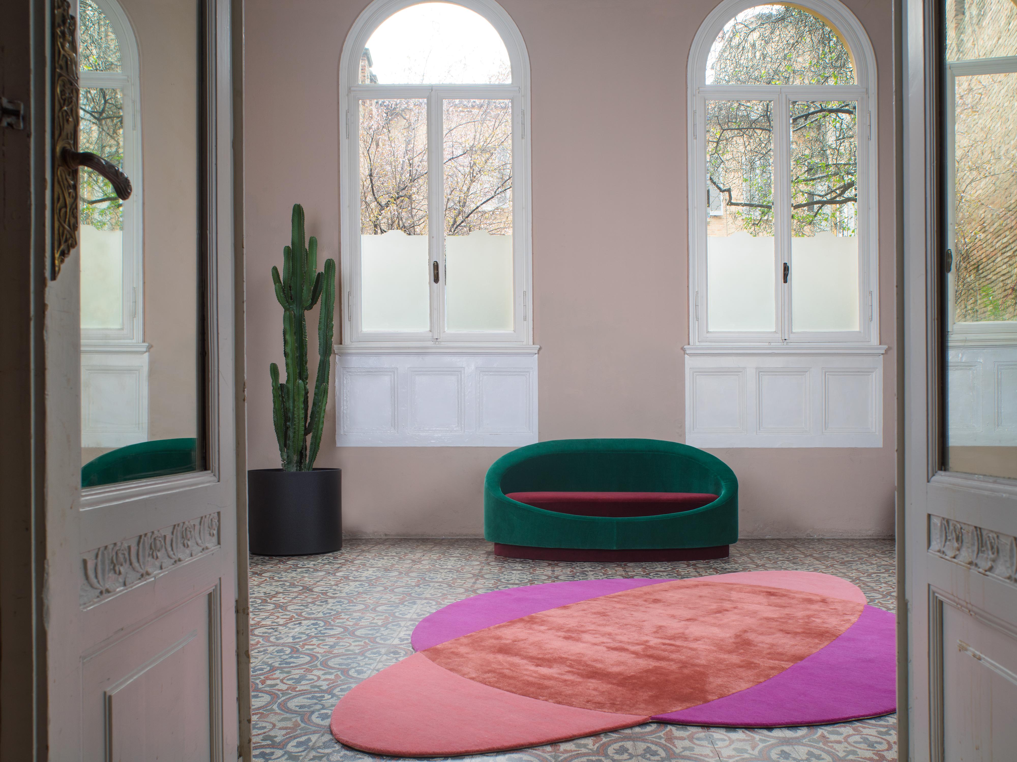 All Around Sofa 160 by Pierre Gonalons Kvadrat Fabric Paradisoterrestre Edition For Sale 2