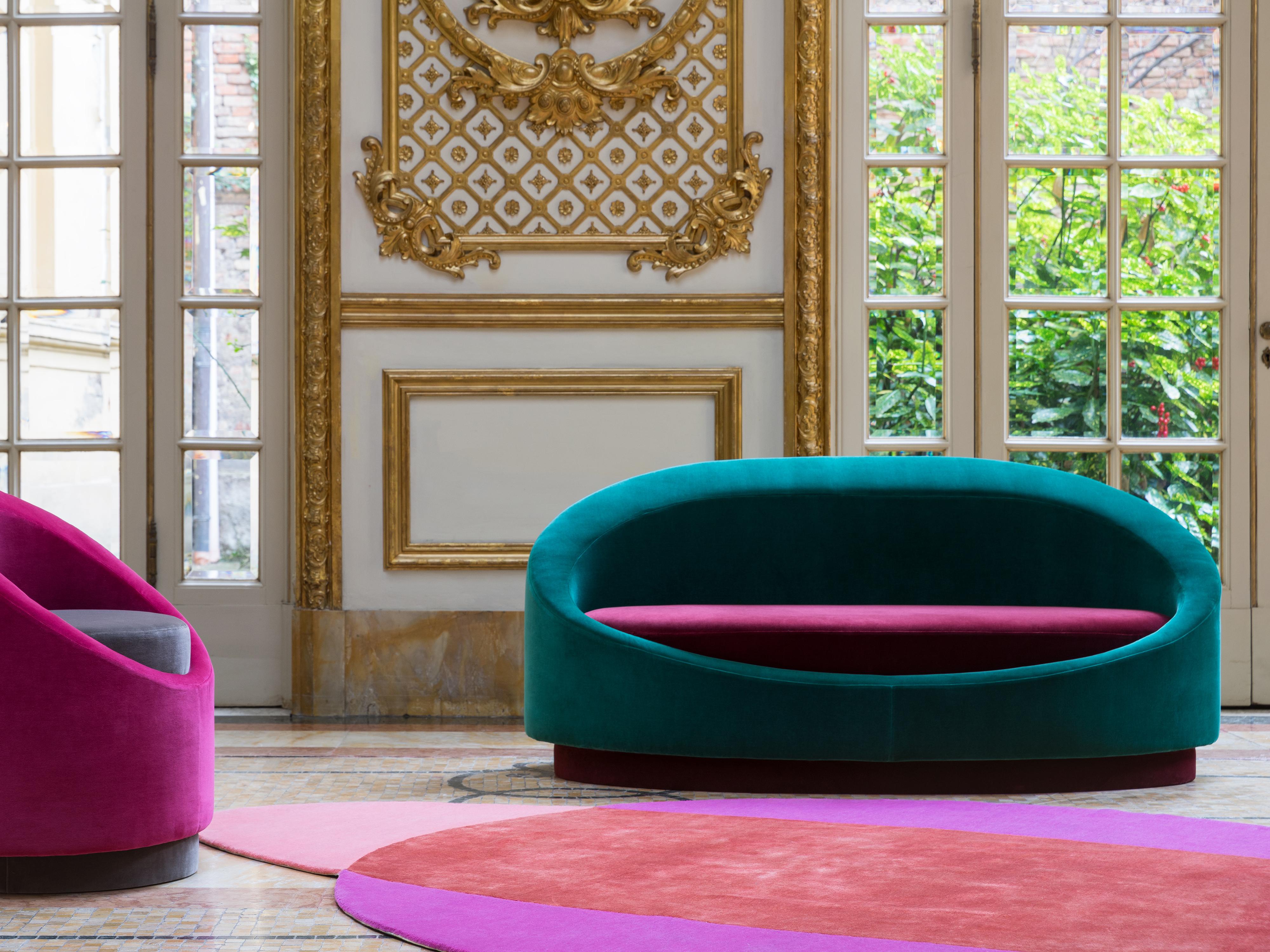 All Around Sofa 160 by Pierre Gonalons Kvadrat Fabric Paradisoterrestre Edition For Sale 4