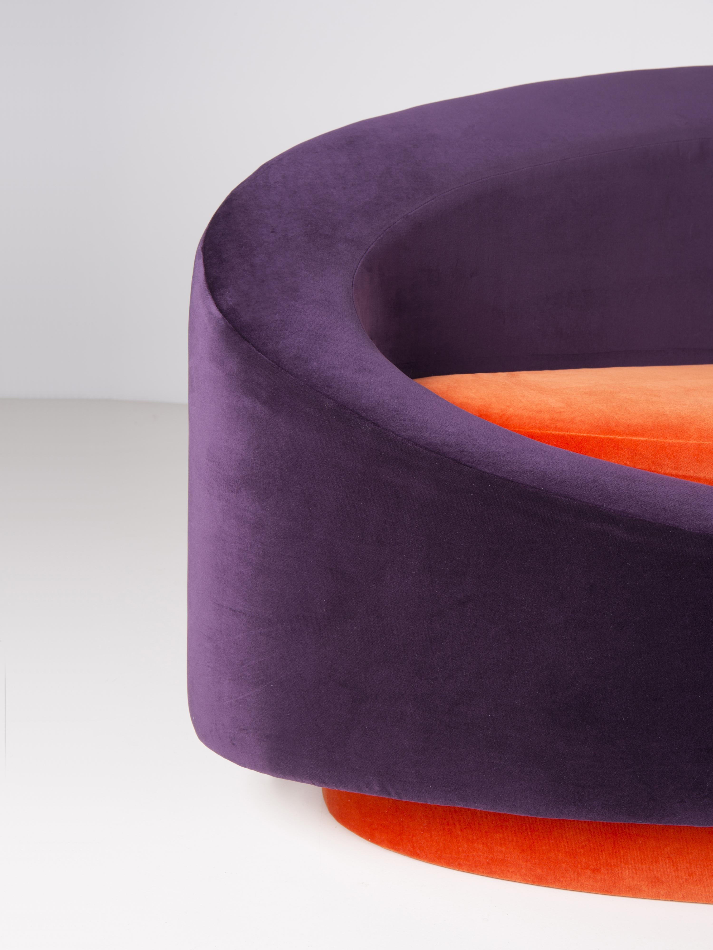 Contemporary All Around Sofa 220 by Pierre Gonalons Kvadrat Fabric Paradisoterrestre Edition For Sale