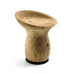 Taburete All Around Cedro, Diseñado por Marco Piva, Fabricado en Italia