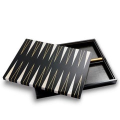 All Black Backgammon