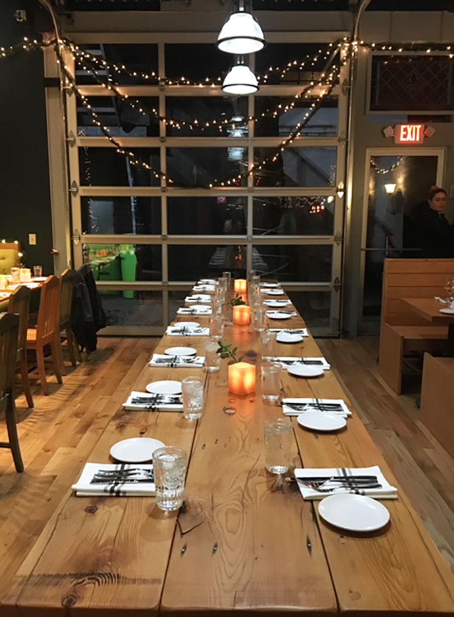 Steel All Black Indoor / Outdoor Cafe Restaurant Table