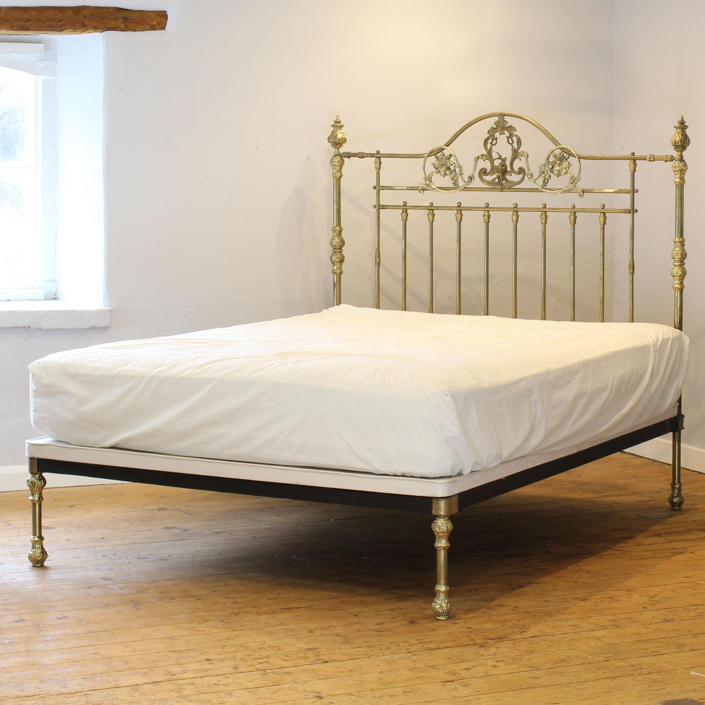 Late Victorian All Brass Antique Platform Bed MK268