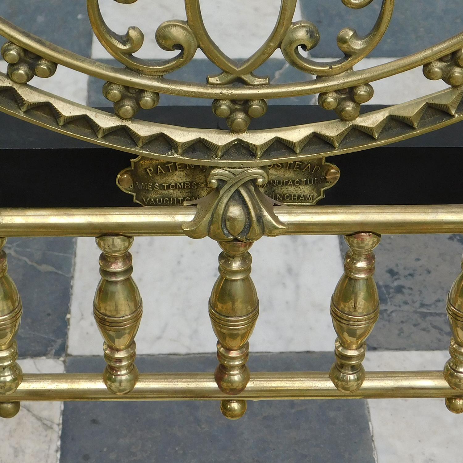 All Brass Crown and Canopy Four Poster Bed 5