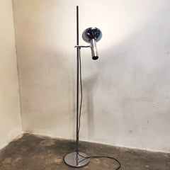 All Chrome Floor Lamp by Sölken Leuchte, 1960s