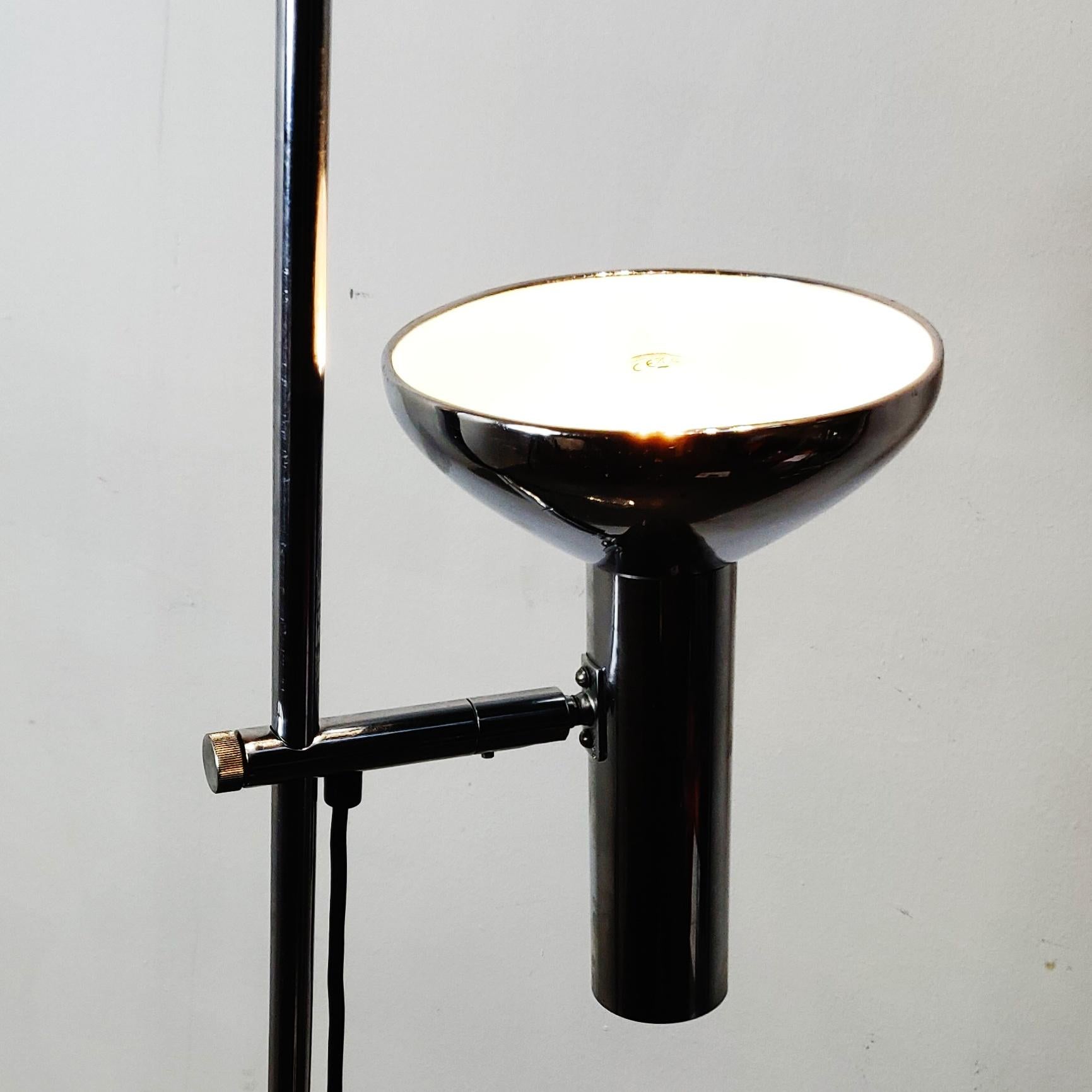 All Chrome Floor Lamp by Sölken Leuchte, 1960s For Sale 2