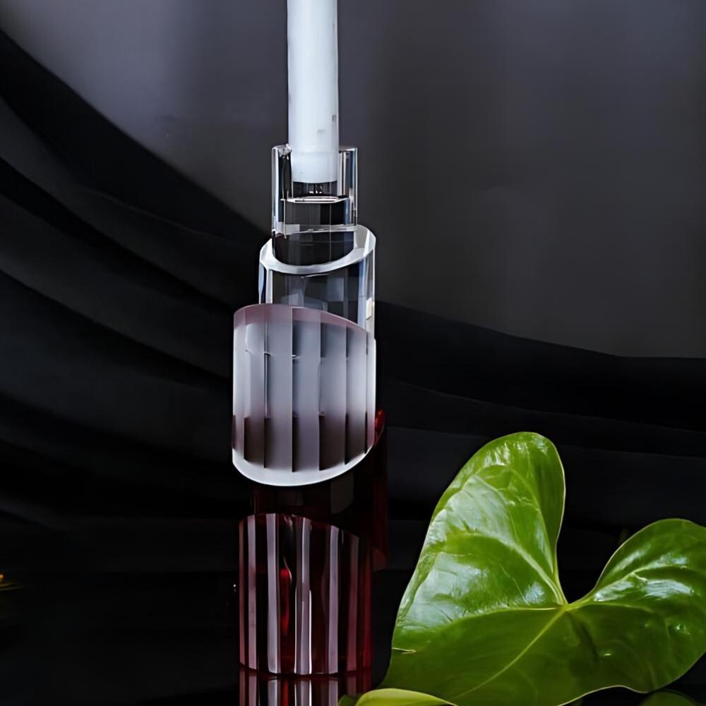 „ Eden“ Handgefertigter Kerzenständer aus Kristall (Moderne) im Angebot