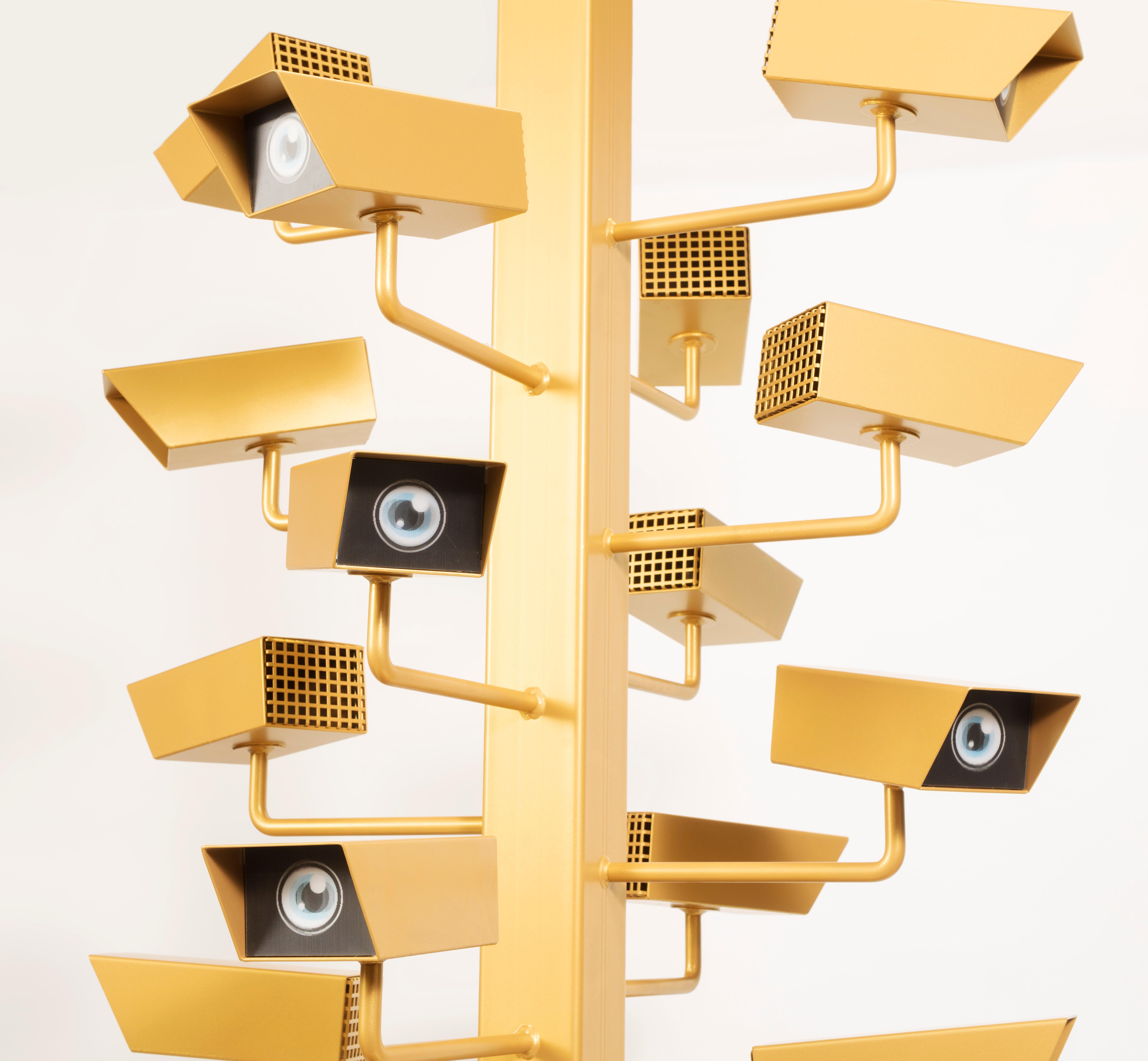 Contemporary 'All eyes on you' steel sculpture (Dutch design, 2018) by Paul&Albert For Sale