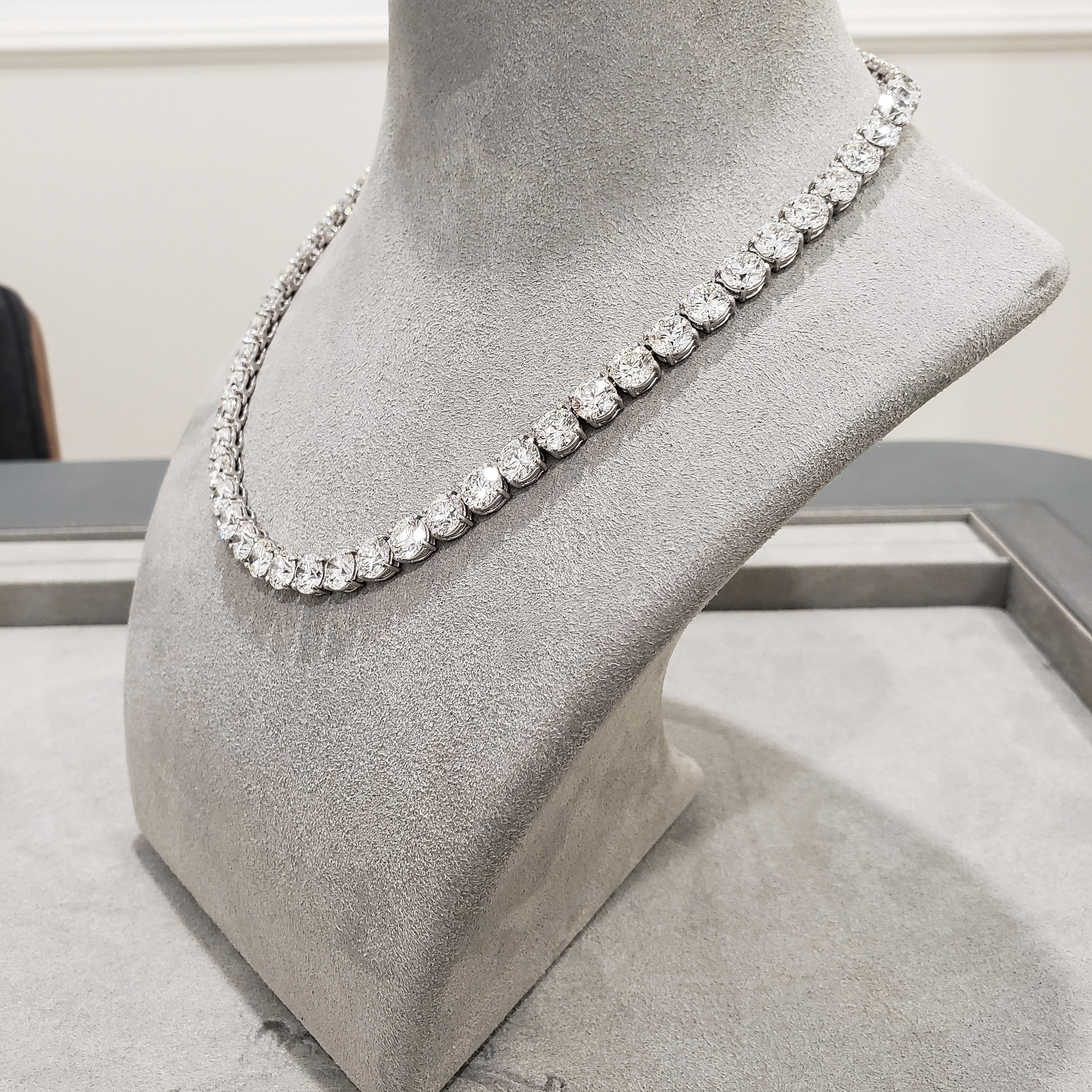 diamond tennis necklace 16 inch