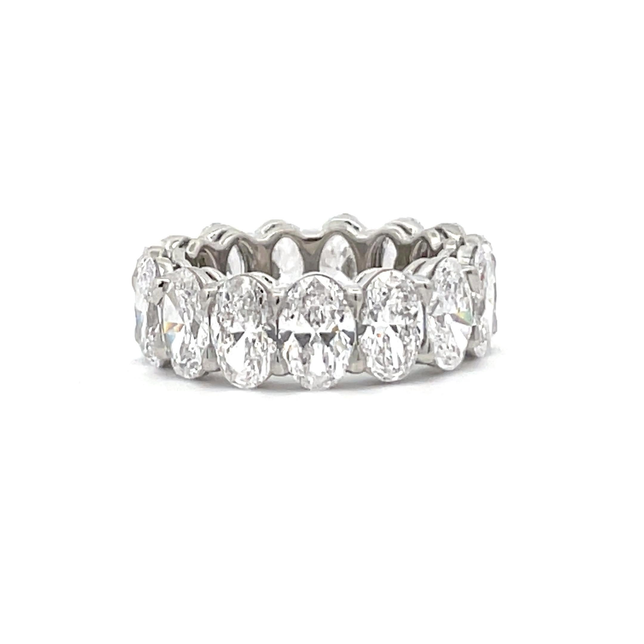 All GIA Certified 'D' Internally Flawless Oval Eternity Wedding Band All GIA Certified 'D' Internally Flawless Oval Eternity Wedding Band
