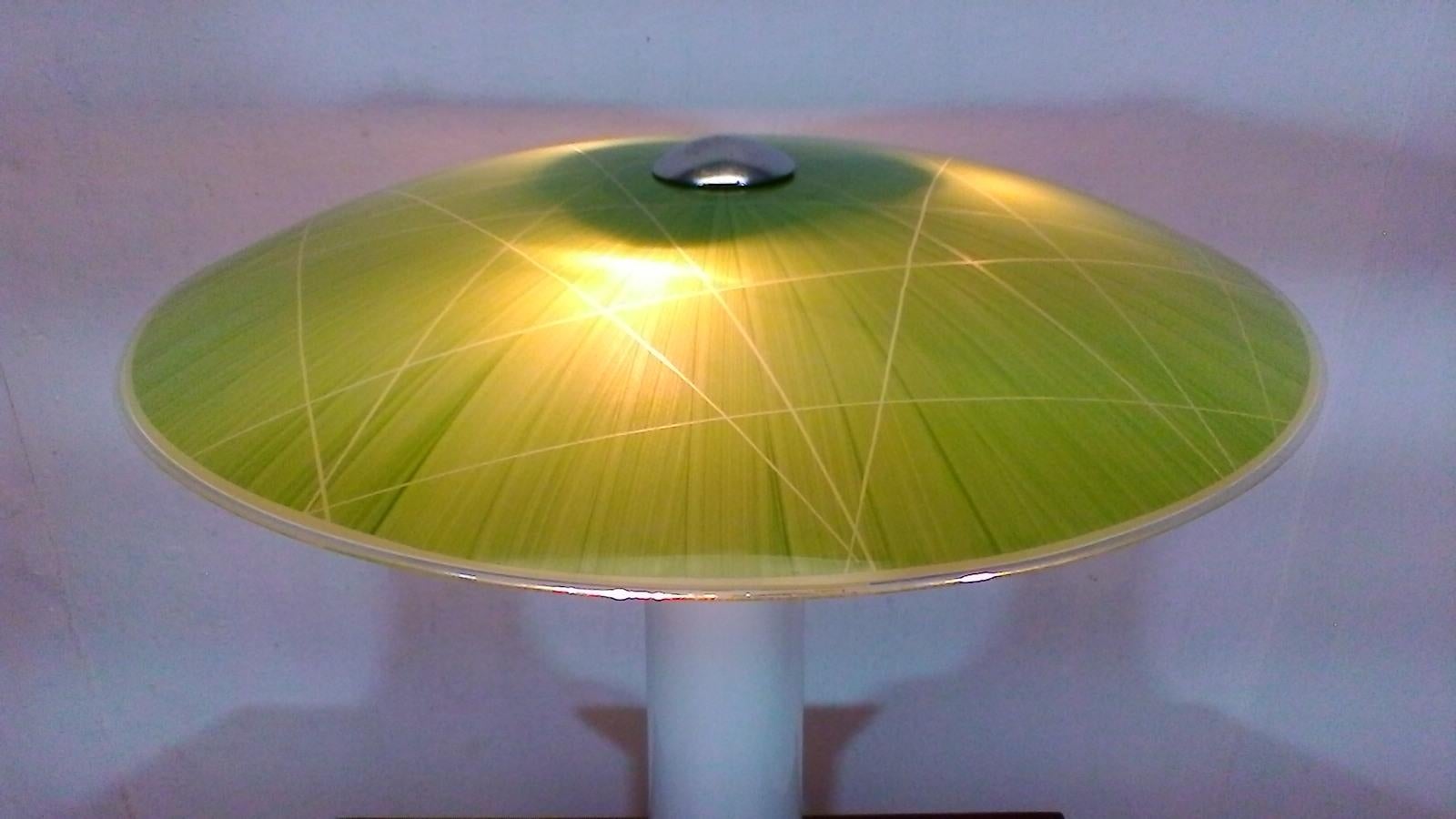 All-Glass Table Lamp, 1960s In Good Condition For Sale In Praha, CZ