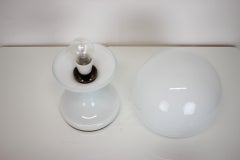 All Glass Table Lamp by Valasske Mezirici, 1960s, Czechoslovakia