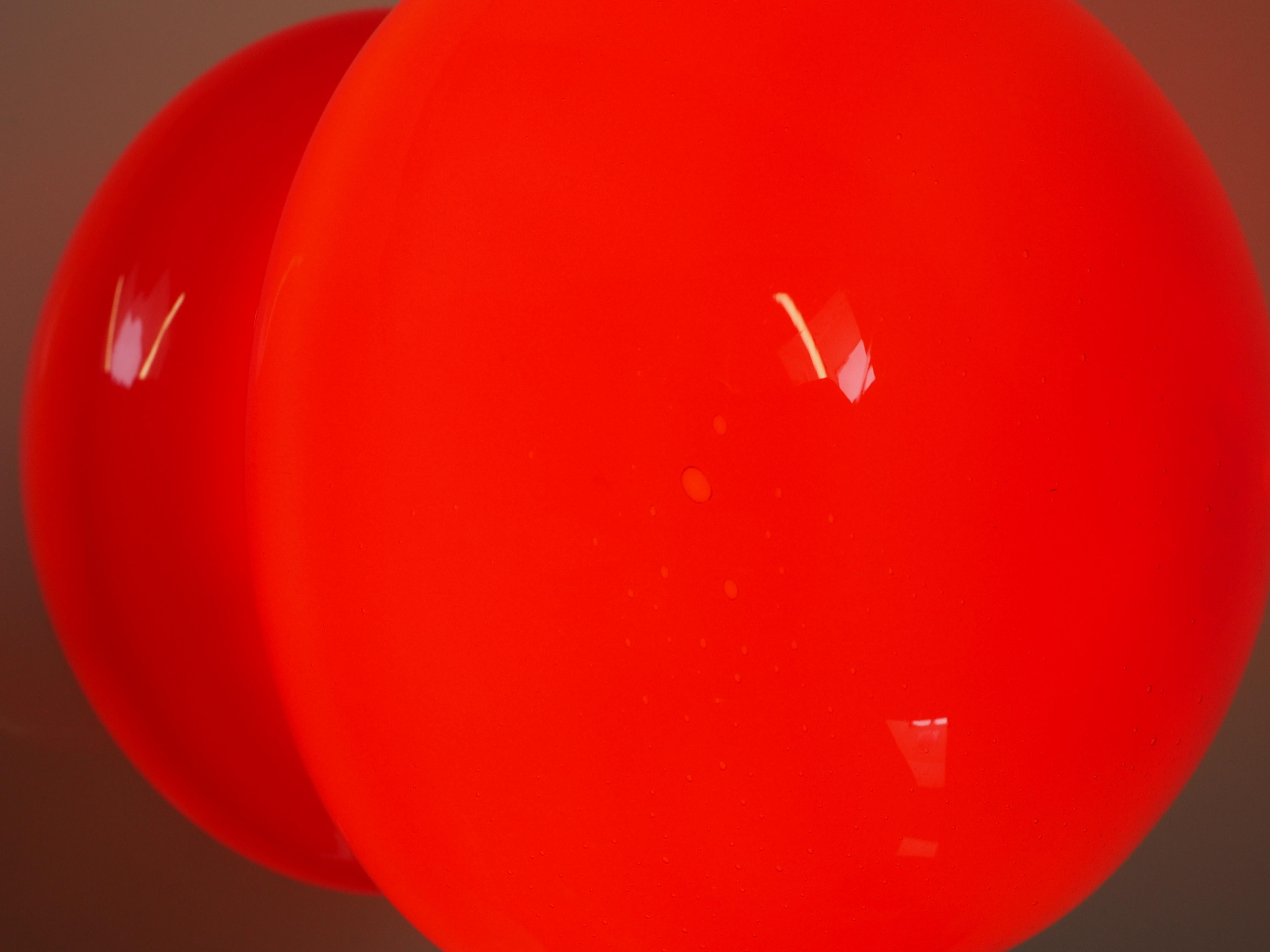 Mid-Century Modern All Glass Table Lamp by Valasske Mezirici, 1960s, Czechoslovakia For Sale