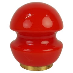 Lampada da tavolo in vetro di Valasske Mezirici, 1960, Cecoslovacchia