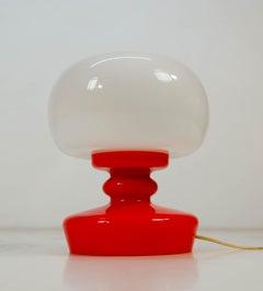 All Glass Table Lamp by Valasske Mezirici, 1970s