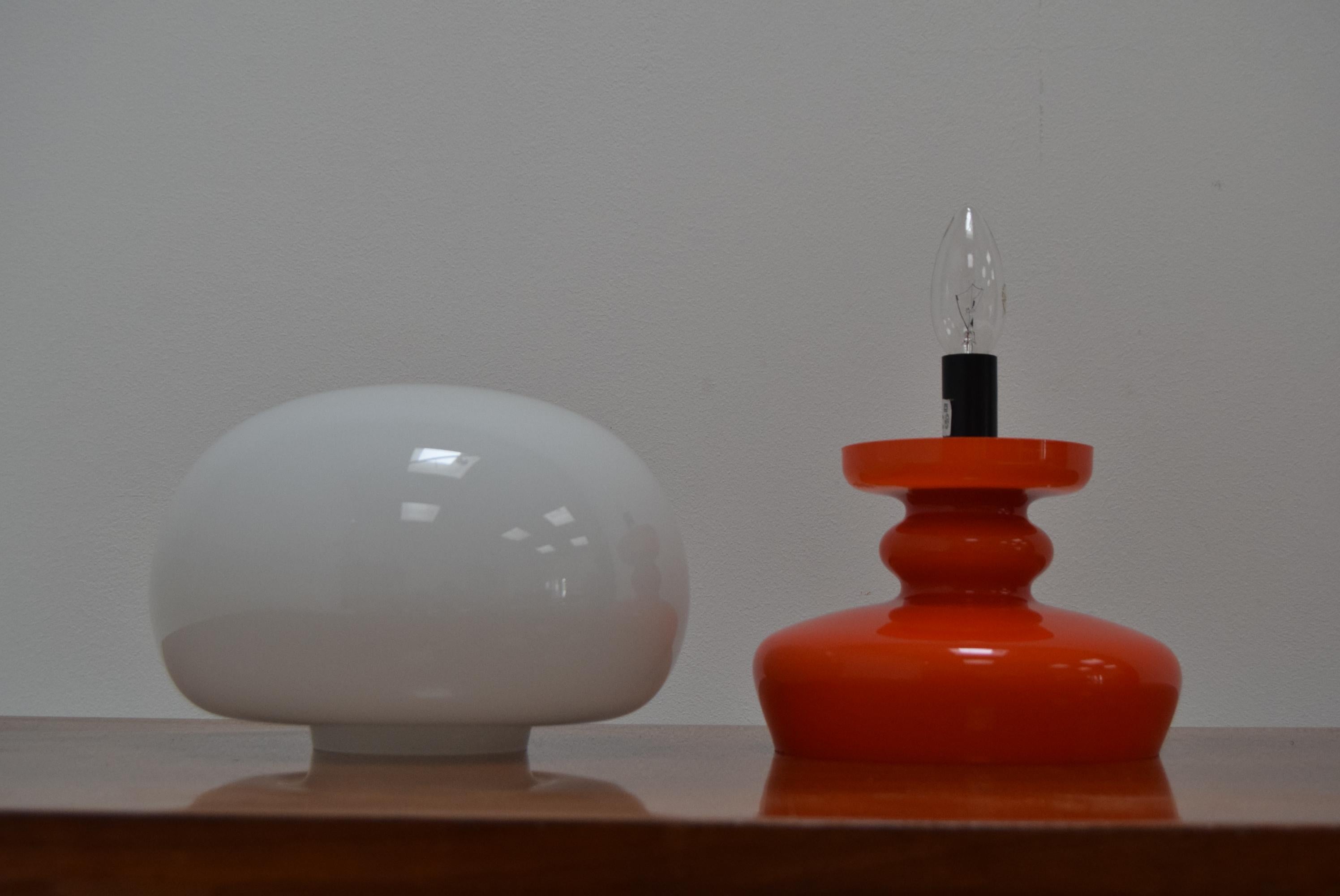 All Glass Table Lamp by Valasske Mezirici, 1970’s For Sale 1