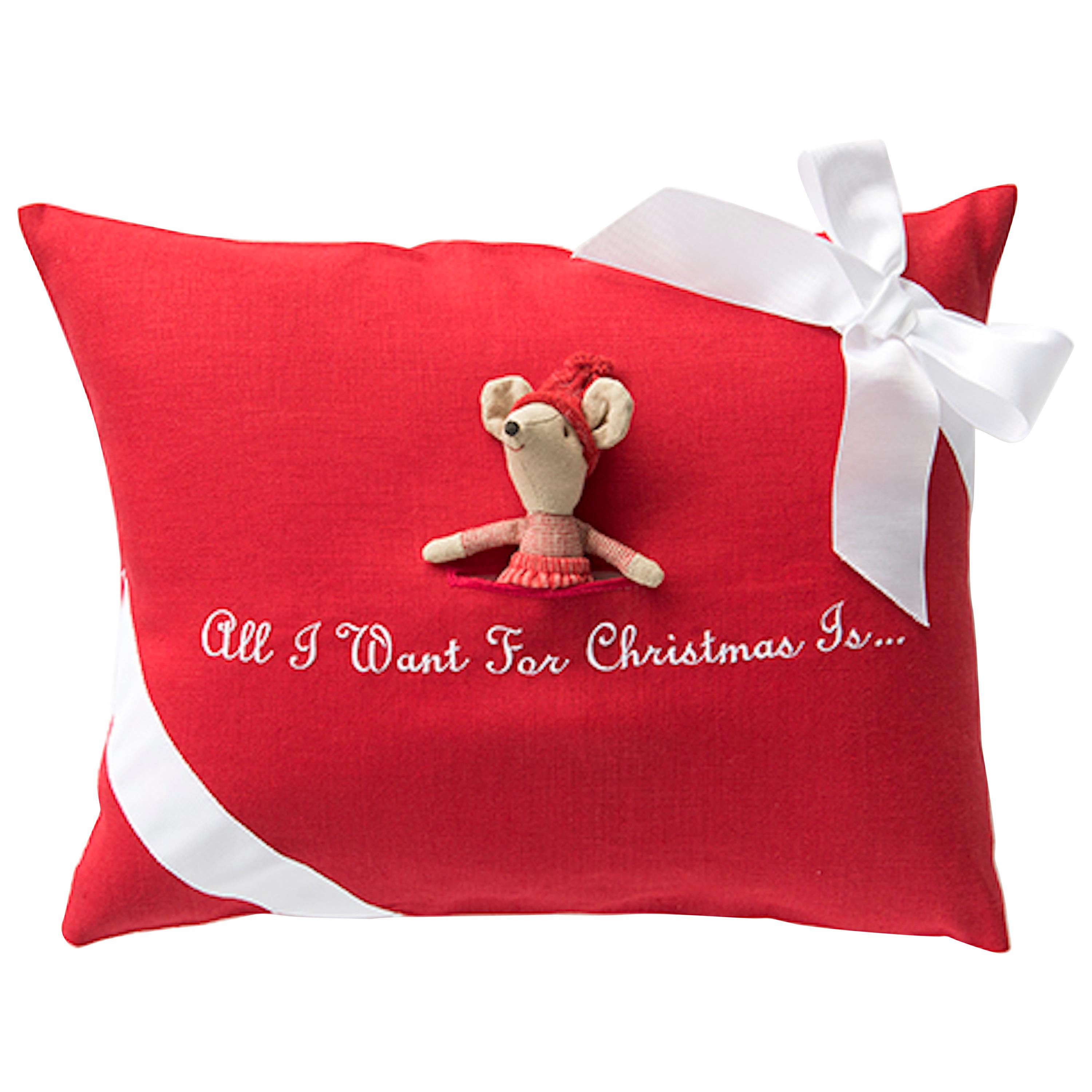 All i Want for Christmas Pillow by Julia B.  For Sale