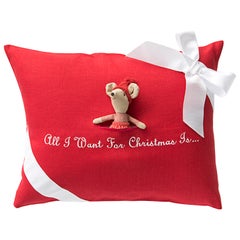 All i Want for Christmas Pillow by Julia B. 
