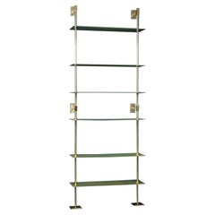 All in Brass Modular Wall Unit System Storage Shelves