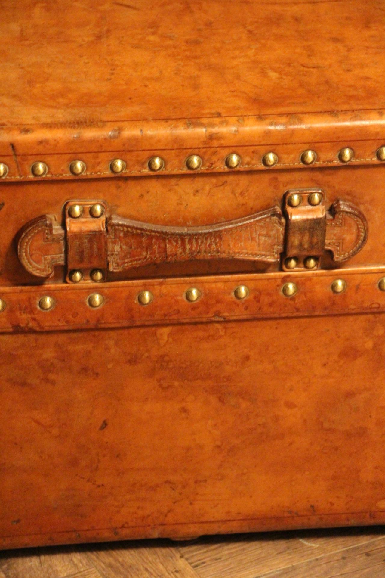 All Leather Louis Vuitton Steamer Trunk, Louis Vuitton Wardrobe Trunk 1