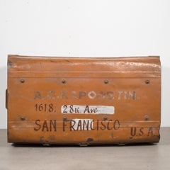 All Metal English Trunk, circa 1920