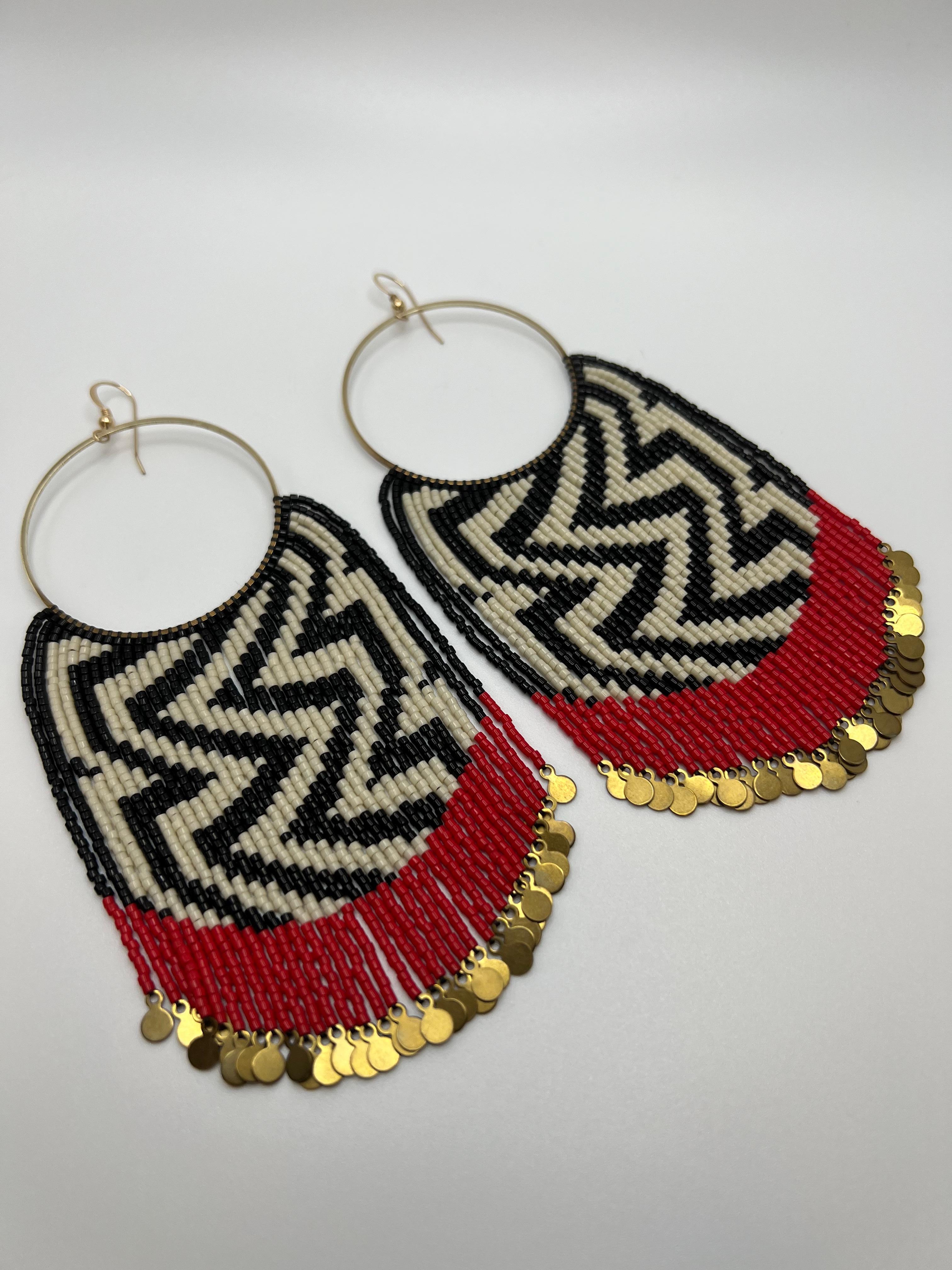 traditional beaded earrings