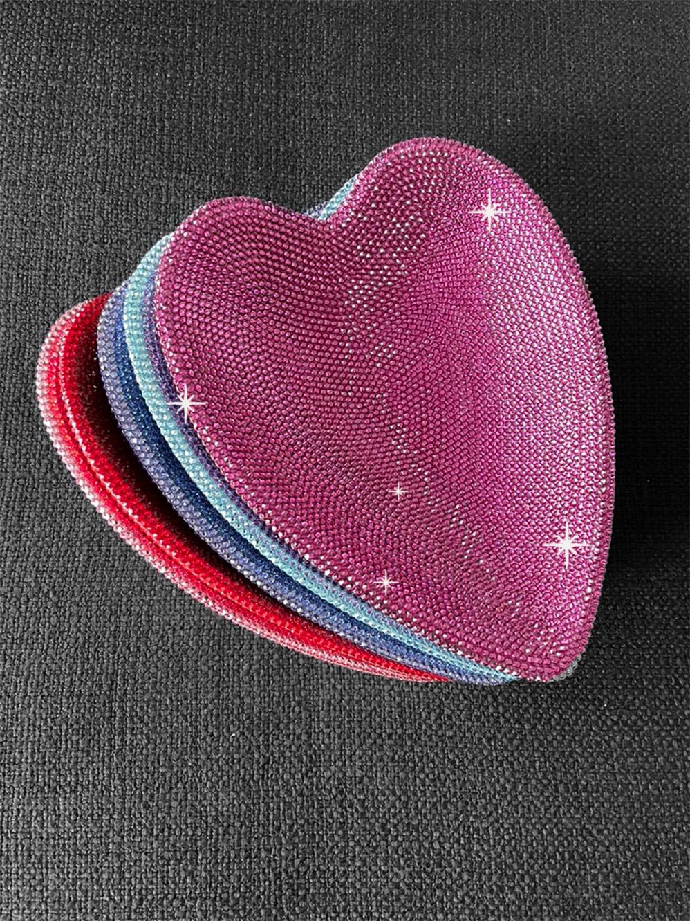 Modern “All My Love” Pave Large Heart Dish For Sale