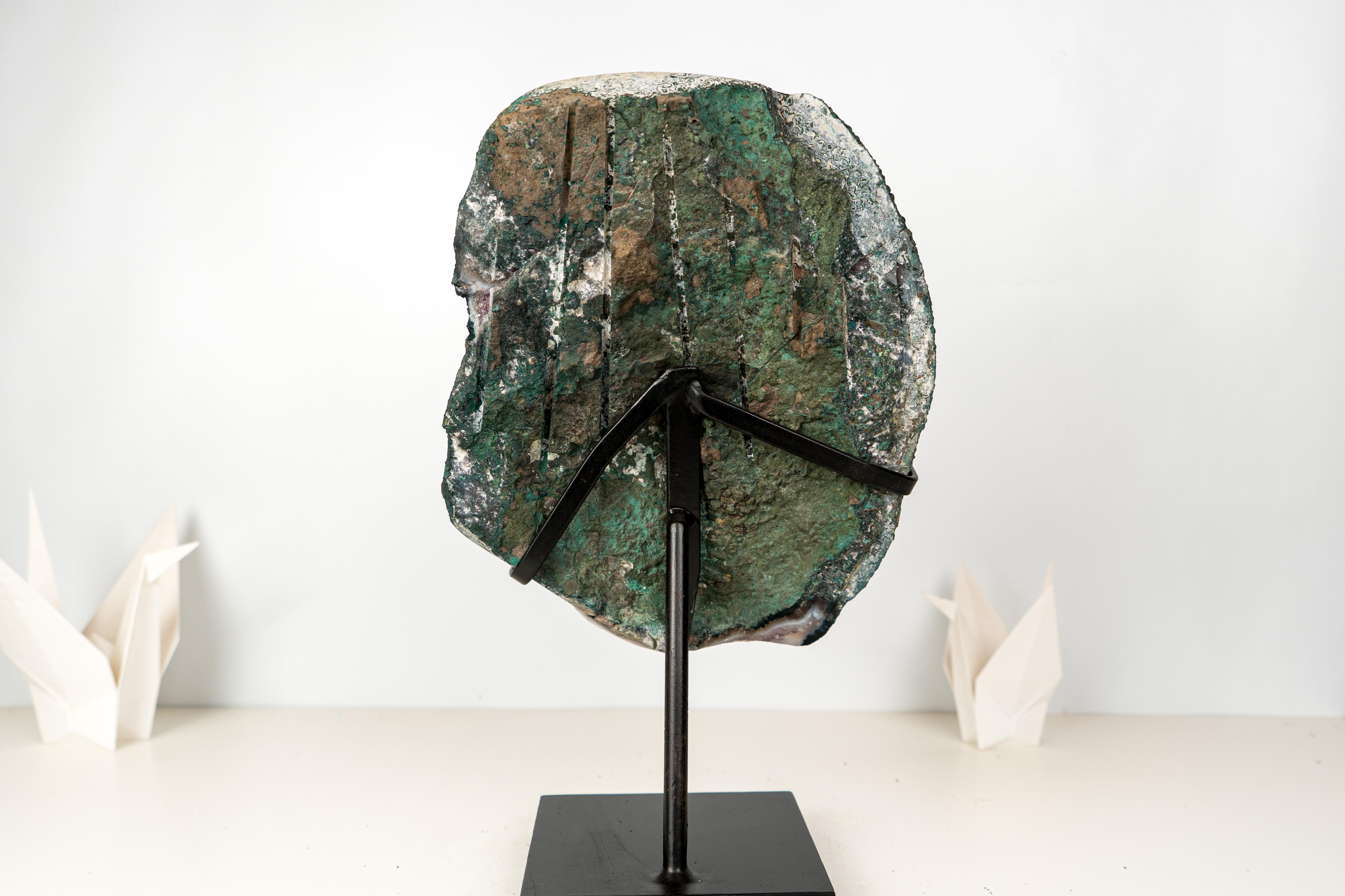 Cristallo Cluster di geodi di ametista completamente naturali in vendita