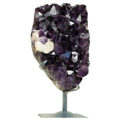 All Natural Amethyst Geode Cluster with World-Class Grape Purple Amethyst Druzy