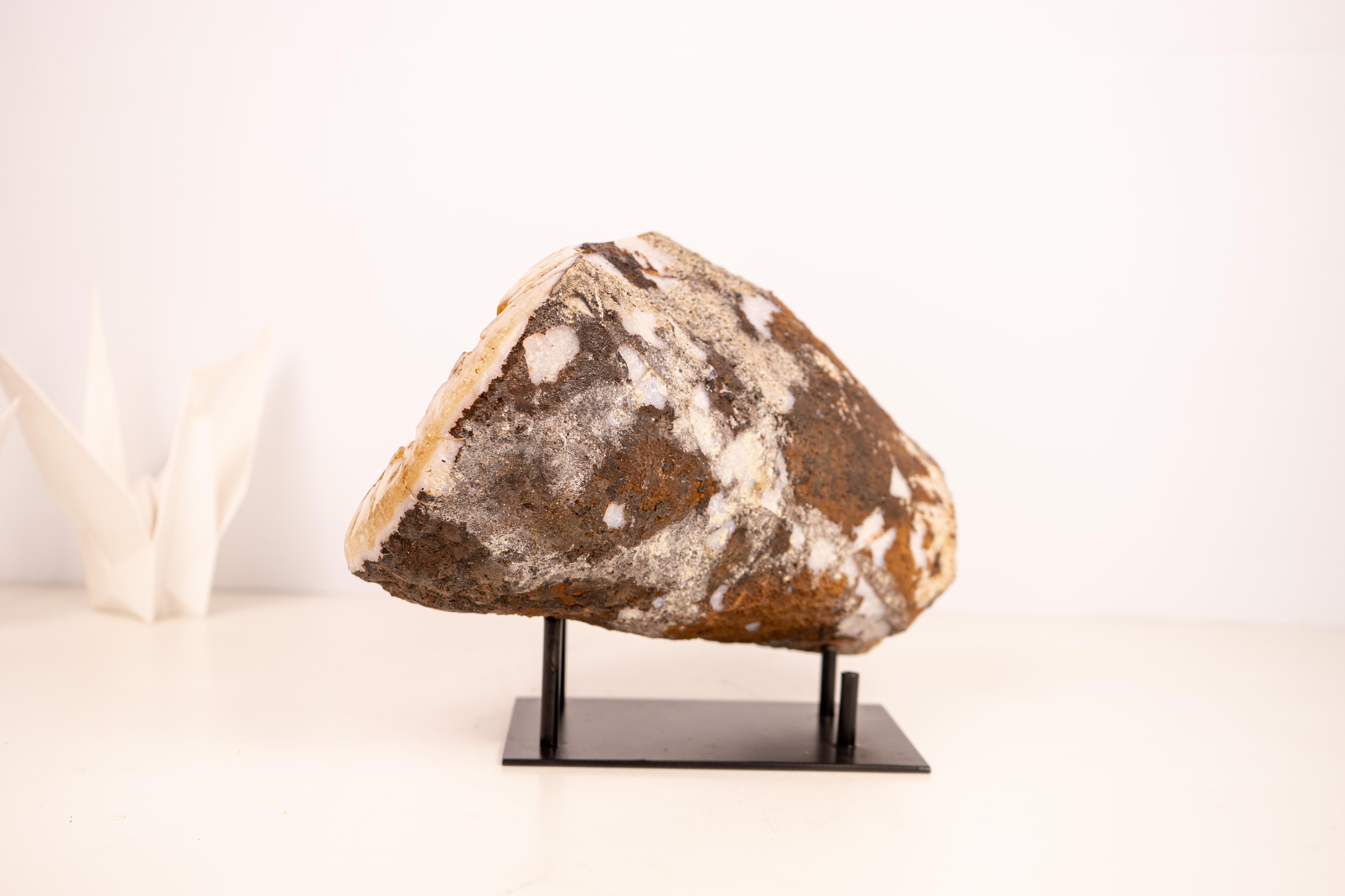 Géode de Citrine Naturelle Grotte avec pointes de Citrine Orange - Géode en forme d'OVNI en vente 1
