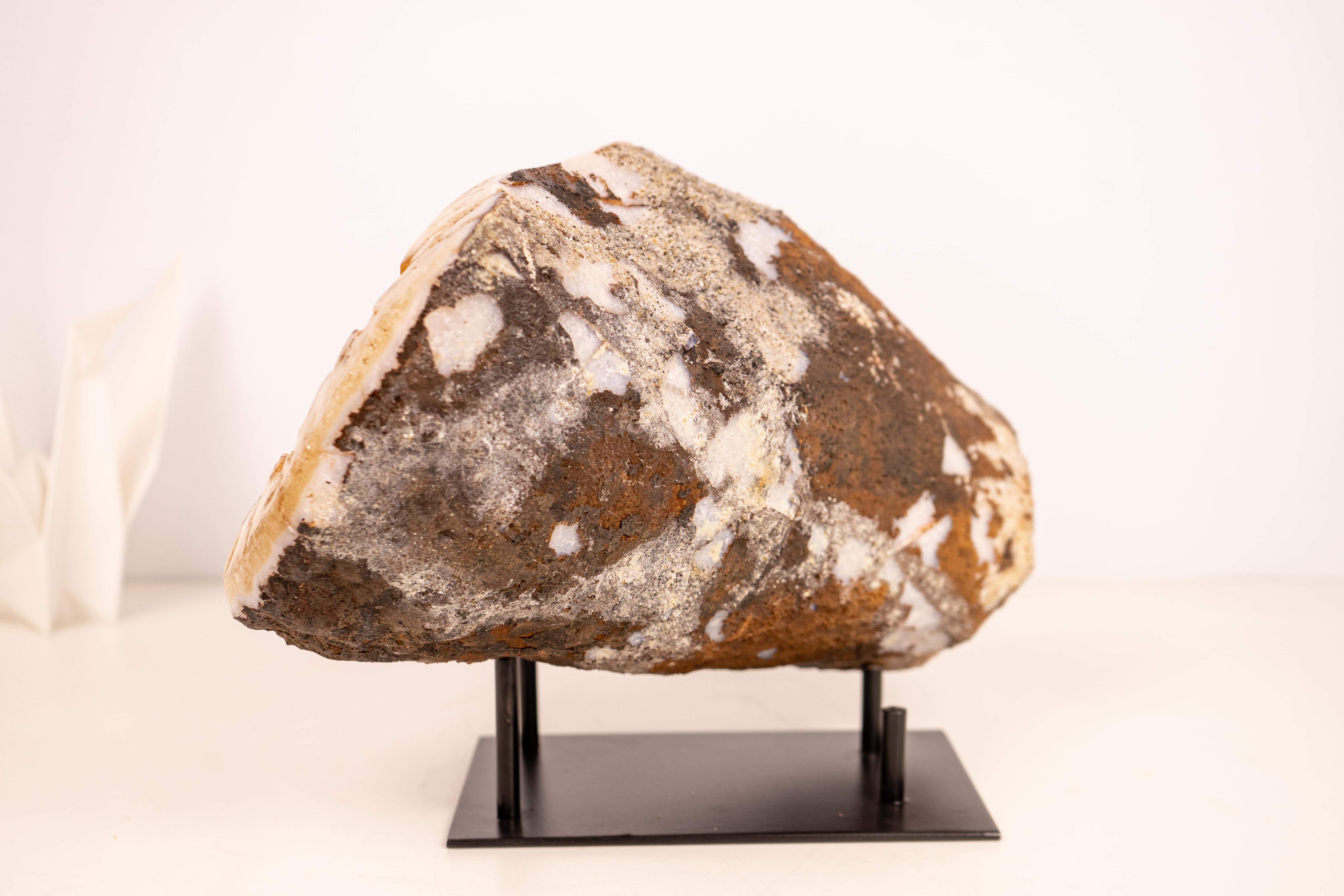 Géode de Citrine Naturelle Grotte avec pointes de Citrine Orange - Géode en forme d'OVNI en vente 2