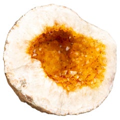 All-Natural Citrine Geode Cave with Sparkly Orange Citrine
