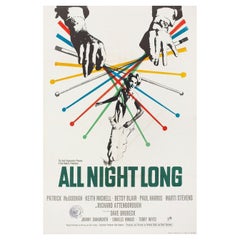 All Night Long 1962 British One Sheet Film Poster