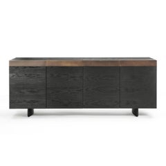 All Oak Black Sideboard