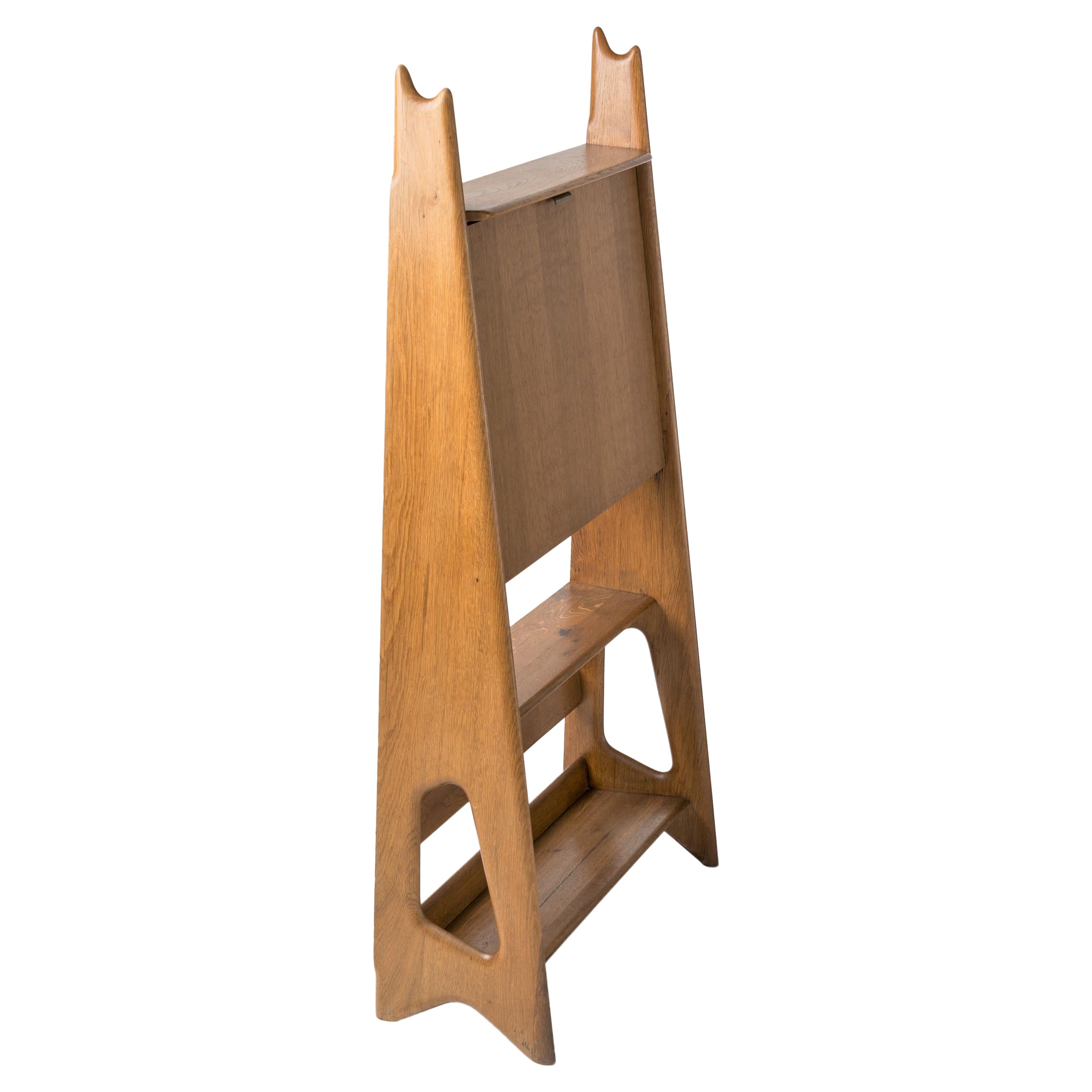 Scrivania "Secrétaire" in Oak di Pierre Cruège, Francia, anni '50